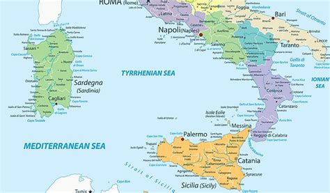 Strait Of Messina Worldatlas
