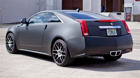 Cadillac Cts Miami Matte Black Car Wrap By 3m Preferred Certified Car