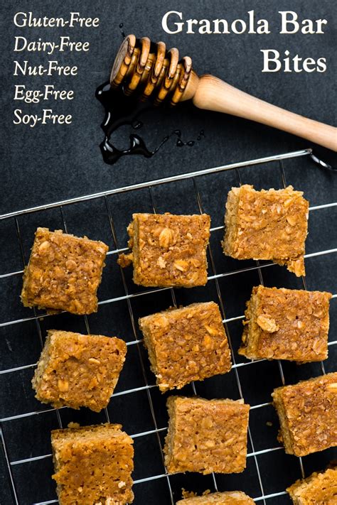 Baked Granola Bar Bites Recipe Dairy Free Gluten Free Egg Free