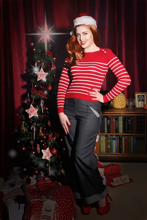 Missfrankiiwi Rockabilly Christmas Pinup In Miss Fortune Breton