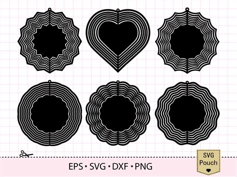 Wind Spinner Svg Hanging Template Bundle Graphic By Svgpouch · Creative
