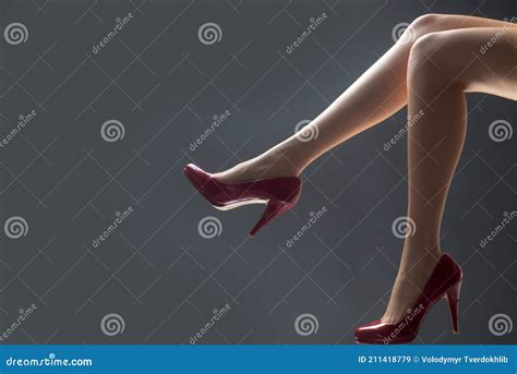 Woman Feet Seductive Girl Foot Fetish Legs Stock Image Image Of