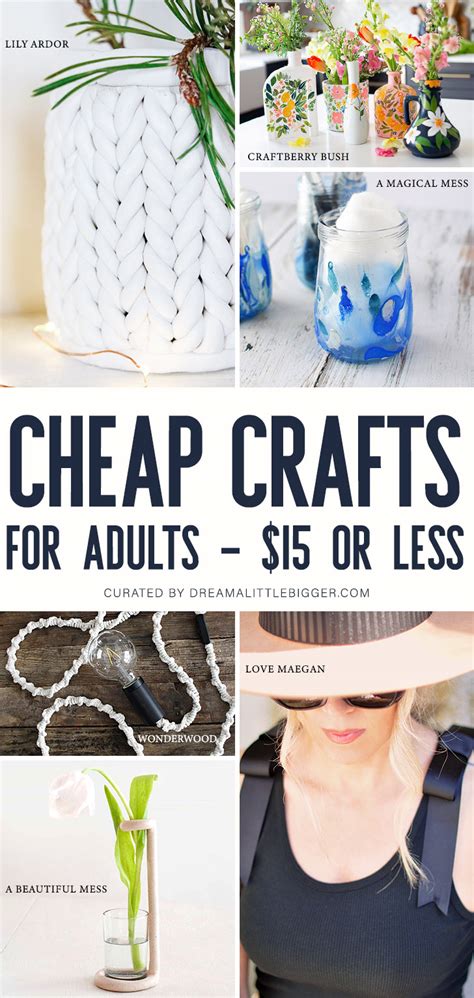 Cheap Crafts For Adults Less Than 15 ⋆ Dream A Little Bigger