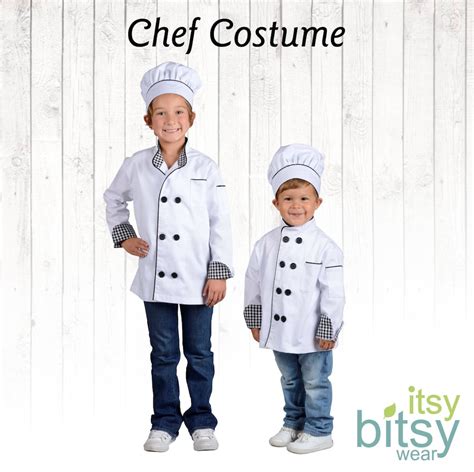 Kids Halloween Costume Kids Chef Costume Personalized Chef Outfit