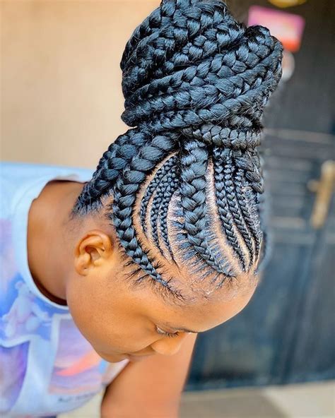 Updo Feed In Braids Artofit