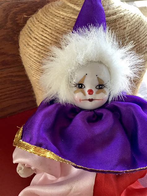 Vintage Clown Porcelain Clown Clown Doll Vintage Toys Etsy Vintage Clown Cute Clown