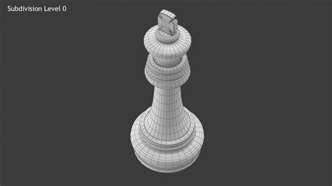 Chess King 3d Model By Hdpoly