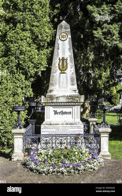 Last Resting Place Of Composer Ludwig Van Beethoven At The Vienna