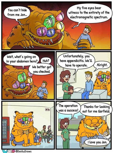 Garfield Sees All Creepy Garfield Know Your Meme