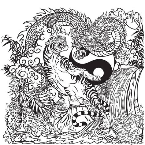 Yin Yang Dragons Illustrations Royalty Free Vector Graphics And Clip Art