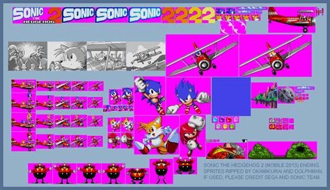 Sonic 2 Beta Title Screen Sprites