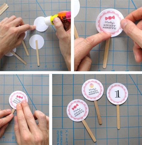 How To Make Cupcake Toppers A Photo Tutorial Chickabug How To