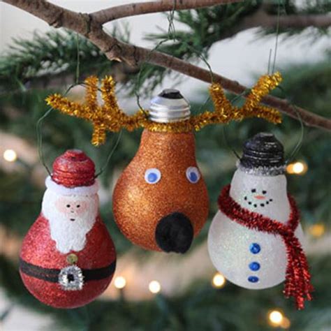 Creative Ideas Diy Light Bulb Christmas Ornaments