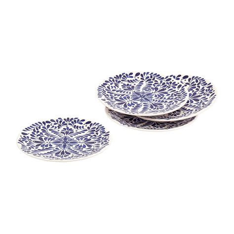 Tabletops Unlimited Carmine 4 Pc Stoneware Salad Plate Color Blue Jcpenney