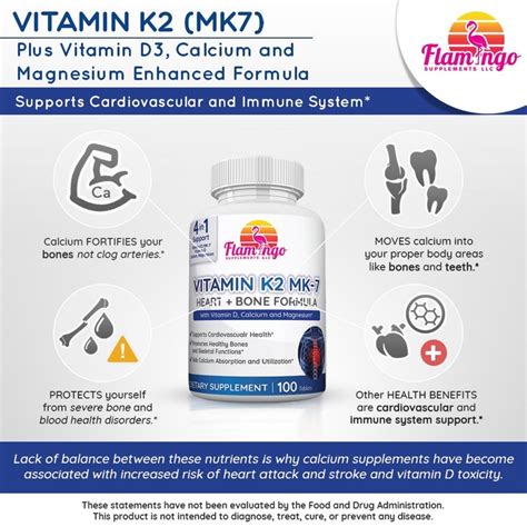 Magnesium calcium vitamin d3 vitamin k2 supplement in pakistan. Flamingo Supplements- Vitamin K2 (MK7) Plus Vitamin D3 ...