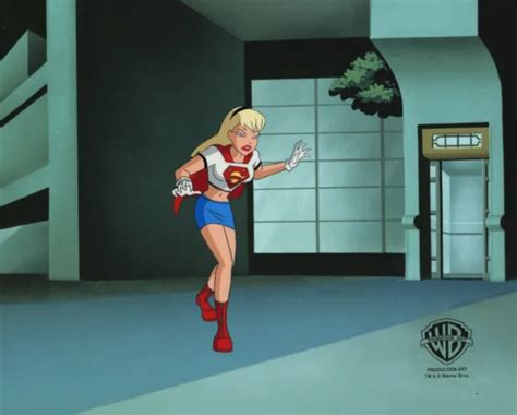 New Batman Adventures Original Production Cel Supergirl Girls Night