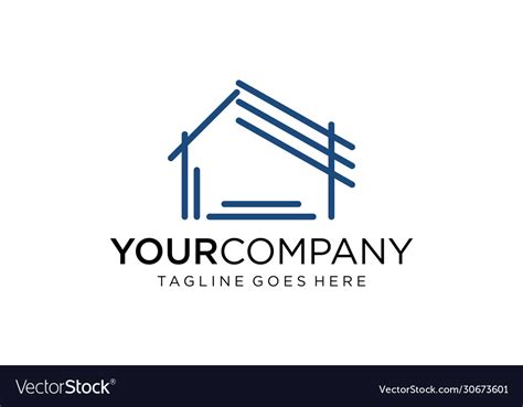 Home Renovation For Logo Design Editable Vector Image