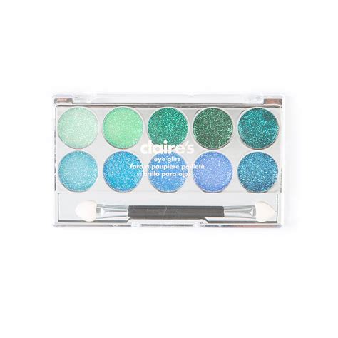 Green And Blue Eye Glitz Palette Makeup Kit Claires Makeup Eyeshadow
