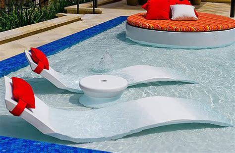 Signature Standard Side Table Ultra Modern Pool And Patio Pool Chaise Tanning Ledge Pool