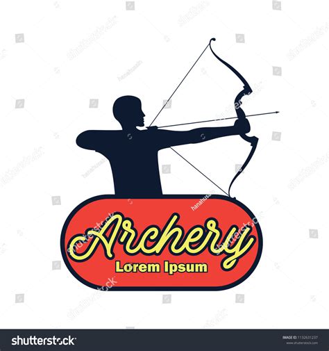 Archery Logo Text Space Your Slogan Stock Vector Royalty Free