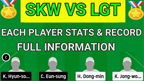 Skw Vs Lgt Dream11 Team Skw Vs Lgt Dream11 Korean Baseball Today