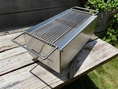 Bbq Stainless Steel Charcoal Hibachi Grill Etsy