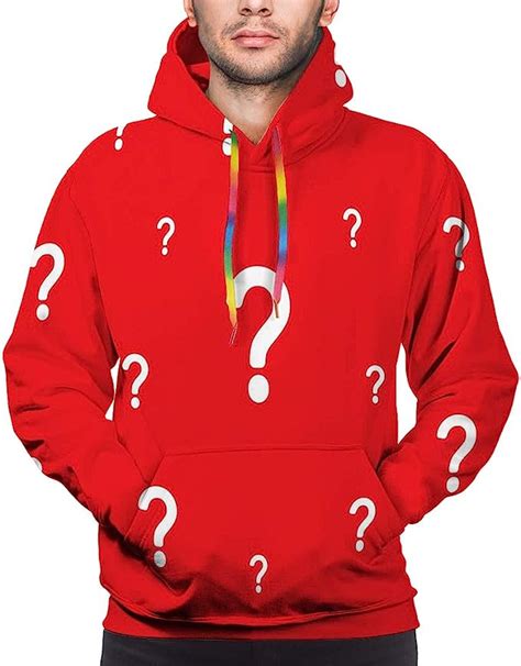 Unisex 3d Printed Hoodies Cool Pullover Hooded Sweatshirt Question Mark