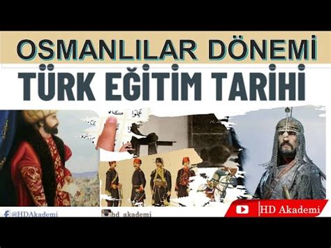 Türk Eğitim Tarihi Test Osmanlılar Dönemi YouTube