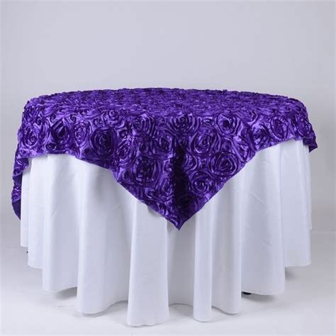 Inch Purple X Square Rosette Overlays Event Party Wedding Decorations Meetings