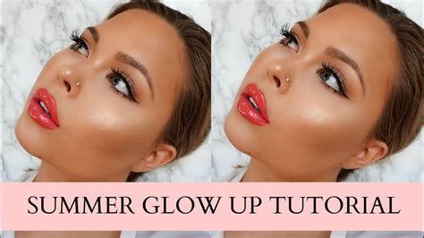 Simple Easy Summer Glowy Glam Makeup Tutorial Youtube