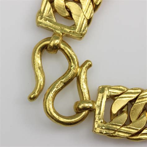 24kt Gold 1175g Chain Bracelet Property Room