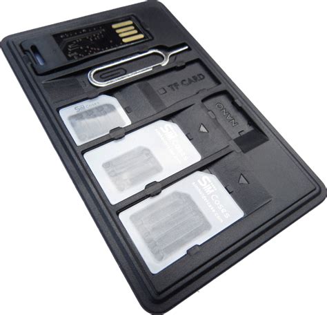 Since sim cards hold the subscriber's information, they come in handy when the battery on your phone is low or. SIM Card Holder Case With Memory Card Reader