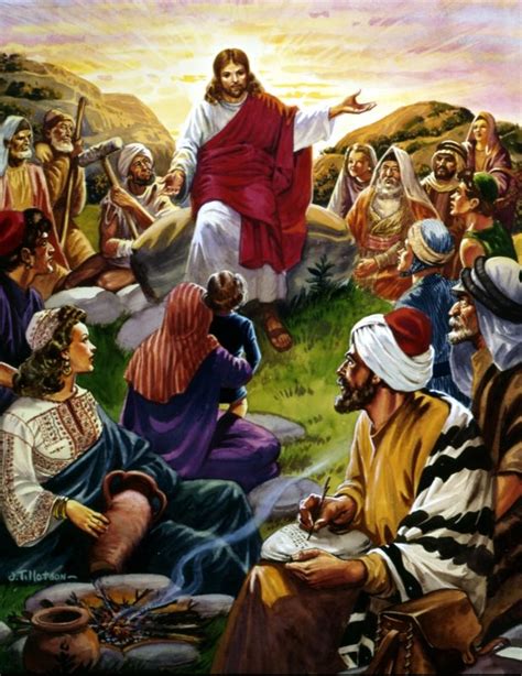Jesus Preaching The Gospel