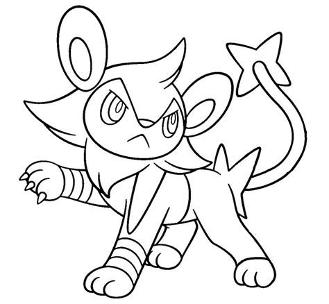 Luxray Coloring Pages Coloring Pages