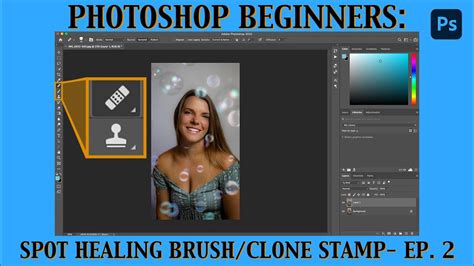 Photoshop Beginners Spot Healing Brush And Clone Stamp Tool Episode 2