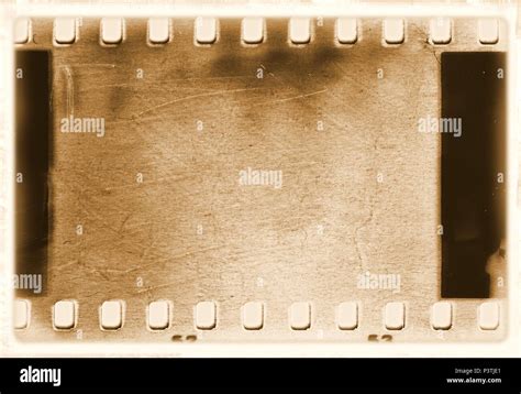 Vintage Film Strip Frame In Sepia Tones Stock Photo Alamy