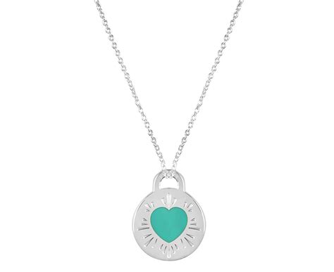 Tiffany And Co Return To Tiffany Round Heart Pendant Necklace Silver