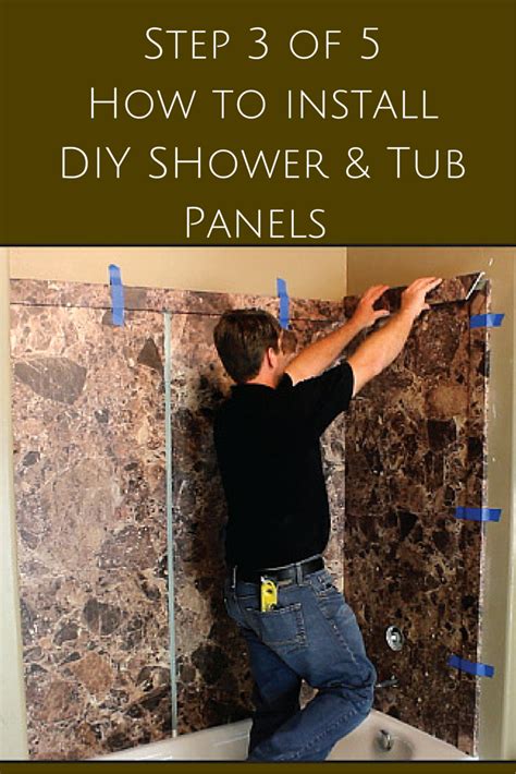 5 Steps To Install Decorative Diy Shower And Tub Wall Panels