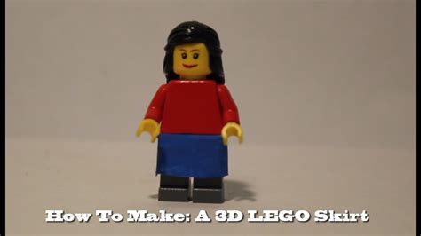 How To Make A 3d Lego Minifigure Skirt Tutorial 4 Youtube