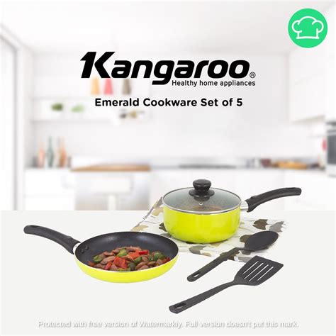 Kangaroo Emerald Cookware Set 5 • Rupawon