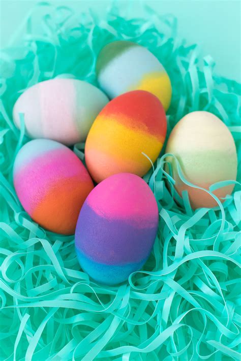 Diy Gradient Easter Eggs Club Crafted