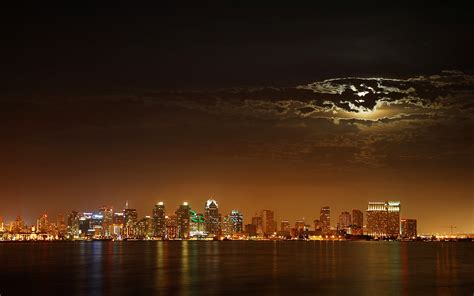 Skyline San Diego California At Night Flickr Photo Sharing