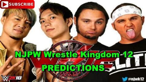 Njpw Wrestle Kingdom 12 Iwgp Junior Heavyweight Tag Team Championship