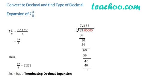 Finding Decimal Expansion Of A Mixed Fraction With Example And Video