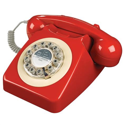 746 Series Retro 60s Mod Vintage British Telephone Phone Box Red