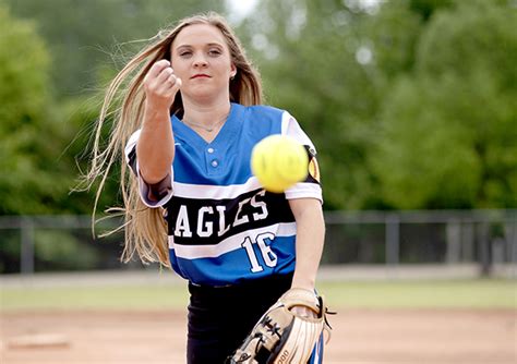 Pca Pitcher Embry Is The Posts Softball Player Of The Year For A Second Time The Vicksburg