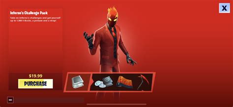 Fortnite Infernos Skin Challenge Pack Available Worldwide Price And