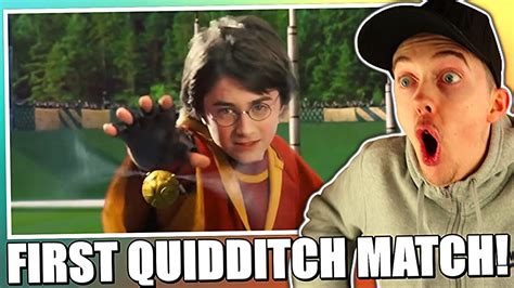 Reacting To The First Quidditch Match In Harry Potter Youtube