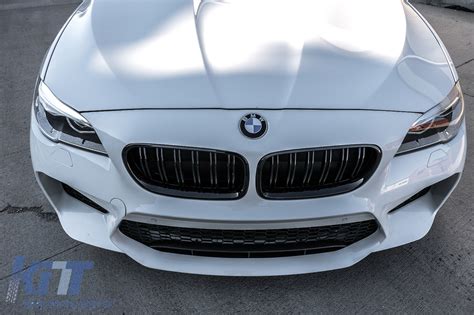 Front Bumper With Central Grilles Suitable For Bmw 5 Series F10 F11