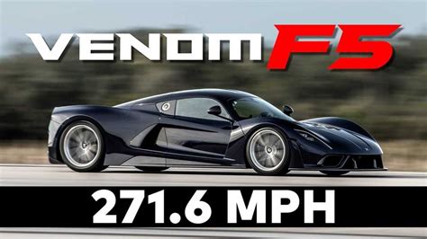 Hennessey Venom F5 Hypercar Hits 2716 Mph In The Latest Test
